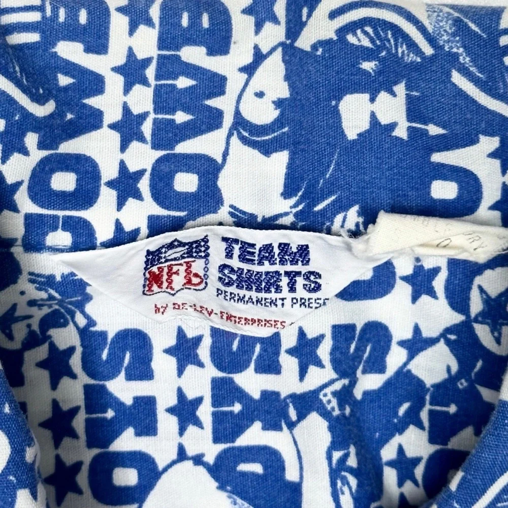 Vintage 1970’s NFL Dallas Cowboys Button Down‎ Shirt